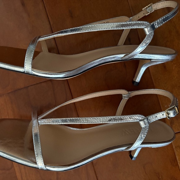 Metallic Strappy Sandal Slingback - Picture 6 of 10